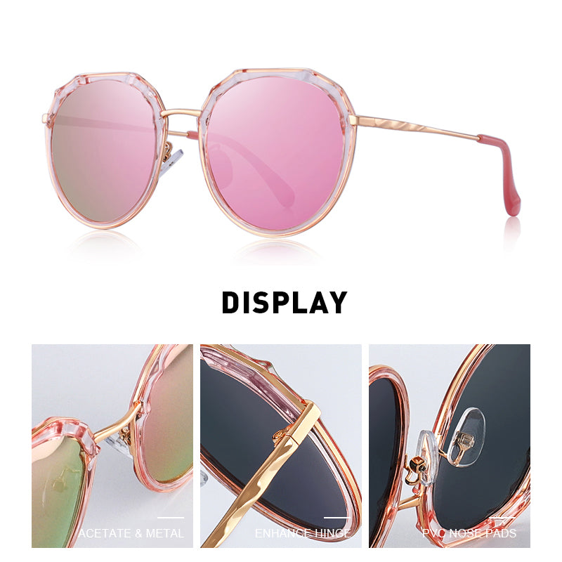 Oval Polarized Sunglasses Trending Pink (6 color) S6330