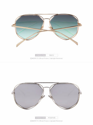 Twin-Beams Coating Mirror Flat Panel Lens Summer Shades (6 color) S8492