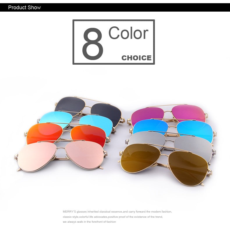 Ultralight Frame Sunglasses Flat Coating Mirror Lens (8 color) MSP566